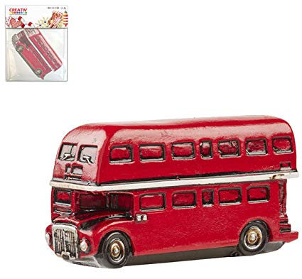 CREATIV DISCOUNT Mini Doppeldecker rot ca.6x3cm, 1 St.