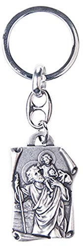 Fritz Cox® Schutzpatron der Reisenden - Heiliger Christophorus als Schlüsselanhänger und Medaille (Schlüsselanhänger Christopher)