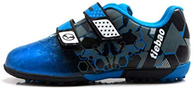 Chaussures de Foot Salle Enfant Chaussure Football pour Garcons/Adolescents Futsal Multisport - 32 EU Mod.4 Bleu/Noir