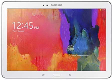 Tablette Samsung Galaxy Pro 10,1 (Blanc) - (Exynos 5 Octa 1,9 GHz, 2 Go de RAM, 16 Go de stockage, WLAN, BT, 2 x appareil photo, Android 4.4) (Reconditionné)