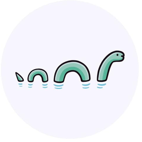 Azeeda 24 x 'Loch-Ness-Monster' Aufkleber - für Basteln, Scrapbooking und Etikettierung (SK00038952)