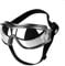 Hundebrille, mittelgroße oder große Hunde-Sonnenbrille, UV-Schutz, wasserdicht, winddicht, für Hunde mit langer Schnauze (Silber)