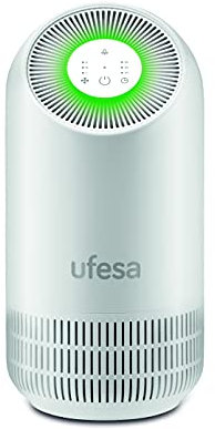 Ufesa PF3500 Purificador de Aire con Sistema de Filtrado de 3 Capas Pre filtro + Carbono Activo + EPA 11 Antimicrobiano, Atrapa y Elimina Virus y Bacterias con Tecnología Patentada, Hasta 40m²