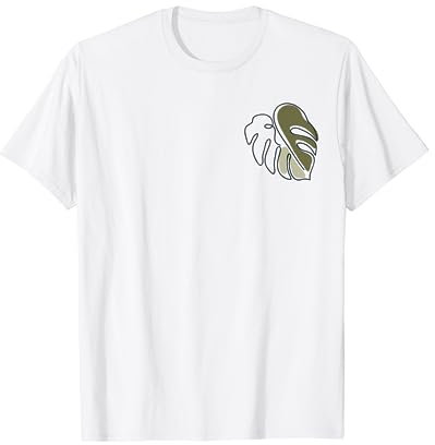 Monstera Leaf Monstera Deliciosa Pastell Strichkunst T-Shirt