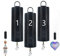 3 Stück Windspiel-Motor zum Aufhängen, batteriebetrieben, 20 U/min, rotierender Motor, vielseitig einsetzbar, für Windspiel, Outdoorskulpturen, mittlere Geschwindigkeit (3 Stück) schwarz)