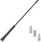 A45S Bolwins Antenne de toit de voiture 42 cm avec amplificateur, antenne radio FM/DAB pour une réception optimisée, adaptateur M4/M5/M6 inclus, compatibilité universelle avec voiture, SUV