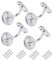 TERF® Set of 4 Heavy Duty Silver Stair Handrail Brackets with Fixing Screws