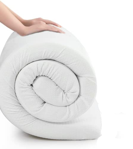 MICAMAMELLAMA Colchon Ergonomico Reversible | 80 x 170 x 10 cm | Colchon espumacion Alta Densidad | Confort y Adaptabilidad | Tejido Aloe Vera Antibacterial | Topper