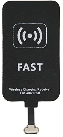 ASHATA Type C Wireless Charging Receiver,10W Fast Wireless Charging Adapter for Type C Phones,Type C Wireless Charger Receiver Chip with Foldable Plug