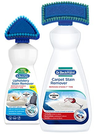Dr. Beckmann Carpet & Upholstery Cleaning Solution | Carpet Stain Remover 1 x 650 ml | Upholstery Stain Remover 1 x 400ml