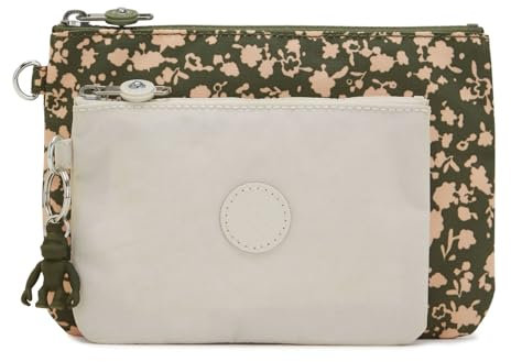 Kipling Duo Pouch, Pochettes/étuis Femme, Motif Floral Frais, Taille Unique