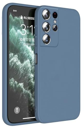 Topme Handyhülle Hülle Fur Samsung Galaxy S21 Ultra (6.8 Inches) Case Schutzhülle, Hautschutz Aus TPU Silikonhülle - Lavendelgrau