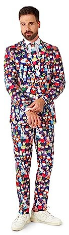 OppoSuits South Park™ Anzug für Herren - Partyanzug - Halloween und Partys - Inklusive Blazer, Hose und Krawatte - Mehrfarbig - Größe US 38