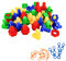 32 Pcs Shape Sorting Toy, Kikuo Colour Matching Shapes Nuts and Bolts Stacking Toys, Educational Sensory Screwing Toys for Kids, Non-Toxic Safe Materials Building Toys, Building Blocks for 1+ Year Old