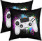 Gamepad Cushion Covers Sofa Gamer Cushion Cover 45x45cm White Video Game Gaming Cushion Colorful Tie Color Pillow Cover Modern Game Controller Sofa Cushion Cushion