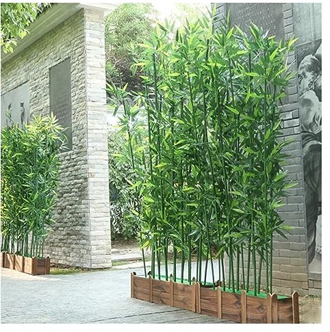 Plantes artificielles d'extérieur, décoration intérieure, Bureau, Arbre en Bambou Artificiel, Grand Faux Arbre avec Feuilles et Tronc de Bambou, pour terrasse et Patio (Taille : 18 x 1,8 m d