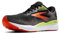 Brooks Herren Ghost 16 GTX Sneaker, Black Mandarin Red Green, 45.5 EU