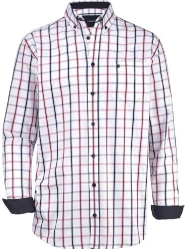 BABISTA Herren Hemd Romantella | | Karohemd | Button-Down-Kragen | Brusttasche | reine Baumwolle | große Größen