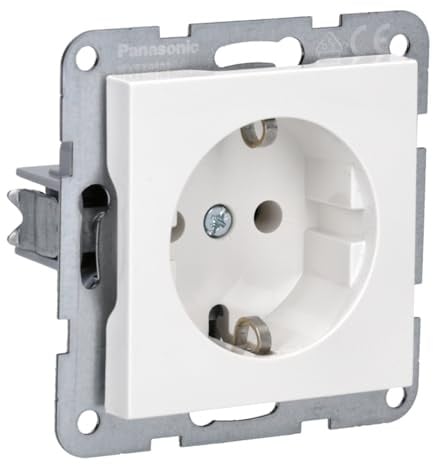 Panasonic WDTT03022WH Karre Plus 55 Schutzkontakt-Steckdose weiß 16A 55x55 mm