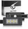 TECTICO LED License Plate Light Number Plate Lamps Canbus Car Registration Lights Bulb Compatible with C3 MK3 C4 C5 207 CC 208 2008 308 II T9 Hatchback SW 3008, 2 Lamps