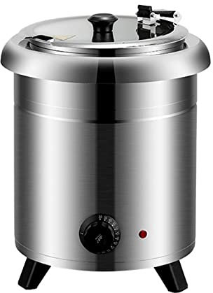 wanghaiyanBD Tapa con bisagras de acero inoxidable de 10 L, calentador de hervidor de sopa de gran capacidad, olla de restaurante comercial para familias grandes, con tapa de acero inoxidable