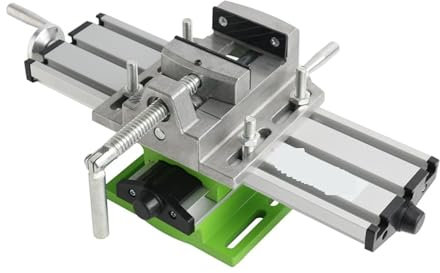 Bohrmaschine Tischbohrmaschine MINI-Multifunktions-Präzisionseinstellungs-Werkbank + 2,5-Zoll-Flachzangen-Schraubstock, Max. 68 Mm Fräsmaschine, Tischbohrmaschine für Holz Metall