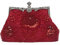 CORIOS Vintage 1920s Abendtasche Floral Clutch Tasche Damen Handgemachte Perle Handtasche Elegante Schultertasche Kette Umhängetasche Klein Tasche Hochzeit Bankett-Party Abschlussball Tasche Rot