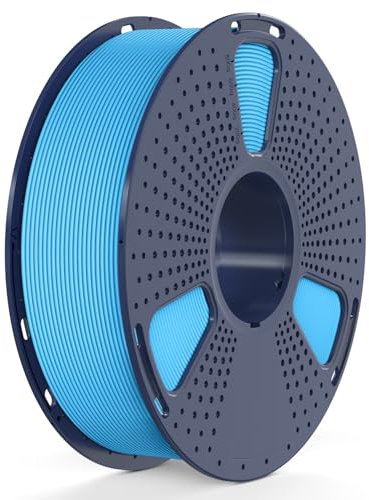 SUNLU Rapid PETG 3D Filament 1.75 mm 1KG, Hohe Geschwindigkeit 30–600mm/s 3D Drucker Filament, Maßgenauigkeit ± 0.02mm, 1KG Reusable Spule, Passend für die Meisten FDM 3D Drucker (Himmelblau)