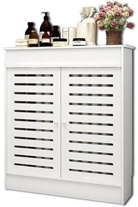 Modern Bedroom heater covers with 2 doors, Living room Breathable radiator covers, Corridor Radiator decoration covers, radiator Cabinet Shelf with storage platform, Indoor steam radiator covers.