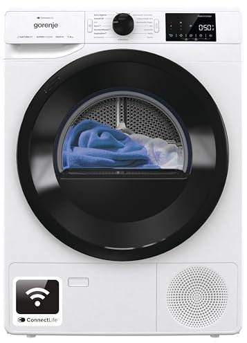 Gorenje DPNE92/GN Trockner/Kondensation mit Wärmepumpe / 9kg / 16 Programme/WIFI/Made in Europe/WaveActive Trommel/TwinAir/Feuchtesensor/Naturedry/LED Display/EEK: A++
