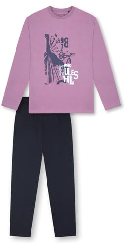 Schiesser Jungen Schlafanzug Set lang - 100% Organic Bio Baumwolle - Größe 140 bis 176
