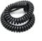 Spring Telescopic Spiral Cable,Coiled Cable,Black Multi 2/3/4/6/8 Core Wire,Can Extend The Tensile Wires, Spring Spiral Cable Pins 0.2mm-1.5mm Power Cord(8 Core,20 AWG 0.5mm)