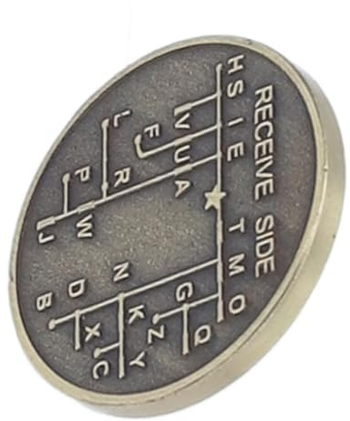 Morsecode-Trainingsmünze CW-Morsecode-Gedenkmünzen Morse-Telegrafencode-Münze für Amateurfunk-Anfänger