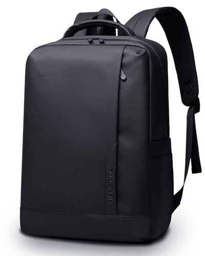 Mochila de negocios para hombres súper ligero, simple y elegante bolsa impermeable, cremallera impermeable, bolsillo oculto antirrobo, adecuado para 15.6 pulgadas computadora de viaje a la escuela