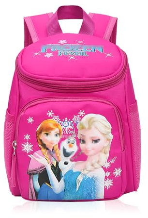 AsyinXson Elsa Rucksack Kindergarten, Frozen Ruck-sack, Cartoon Backpack Frozen, Kinder Ruck-sack Mädchen Schulrucksäcke Kleinkind Schüler Tasche für Freizeit Kinderrucksack (B)