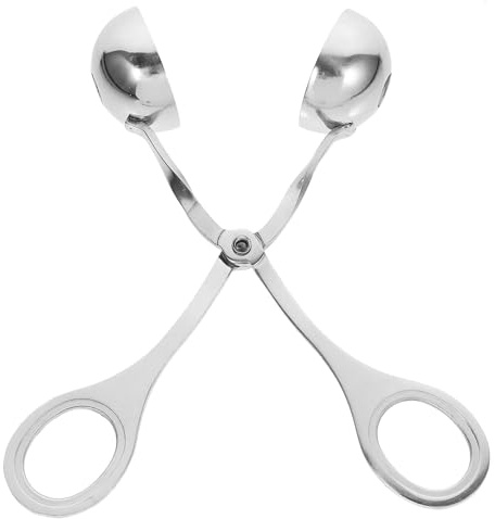 GARVALON Cuchara para Albóndigas de Acero Inoxidable Molde Práctico con Pinza Manual Diseño Compacto para Hacer Croquetas Caseras Varios estilos Utensilio de Cocina Fácil y Rápido