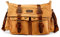 Messenger Bag für Laptop Vintage Canvas Leder Crossbody Satchel Schulter Computer Tasche Reise Büro Messenger Bag, Braun, 14 inch, 14 -17 Herren Messenger Bag Laptop Satchel Vintage Schulter