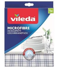 Vileda – Microfibre Plus asciugapiatti 55 x 40 cm – 2 Paños