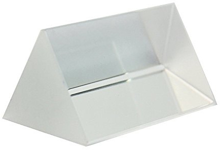 NAMVO Optical Glass Triple Triangular Prism Physics Teaching Light Spectrum 5cm/Can Reflect Seven-Color Sunlight