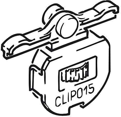 CLIPO 15 SH - Laufwerk zum Einclipsen, 19 x 16, Kunststoff anthrazit