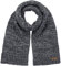 Barts Schal Muriel Scarf Zopfmuster Feinstrick Logopatch (21 charcoal, one.size)