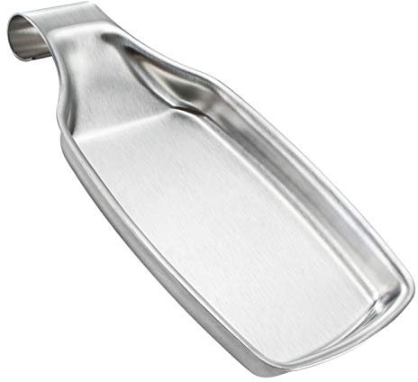 zaizai Portacucchiaio Portacucchiaio in Acciaio Inox Spatola, Scatola di Immagazzinaggio Pesante Appesa per Cucchiai da Cucina, Raschietti E Utensili da Cucina