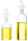 Lanhope Ölflasche, Glasflasche, Olivenöl, Spender, Kochen, Öl, Essig, Messspender mit Ausguss, für Küche und BBQ (Mittel+groß,1 paket)