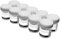 10x RE-GEN 60ml Clear Specimen Liquid Container Sample Pots - Secure Fit Screw Top White Lids & Printed Clear Identification ID Label