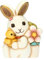 THUN ® - Zarter Hase Joy mit Küken und Blumentopf