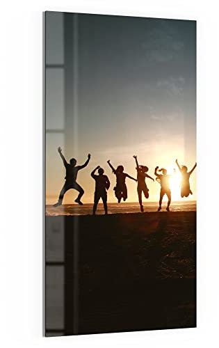 DEQORI Quadro in vetro personalizzato | immagine propria su vetro | verticale unico pezzo 50 x 100 cm | Foto regalo | Murale per soggiorno, camera da letto, corridoio e cucina | Decorazione da parete
