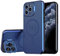 S. Dawezo Magnetische Hülle für iPhone 11 Pro Max mit Magsafe, integrierter Kamera Ringständer Handyhülle, Stoßfest Panzerhülle Militär Robust Duty Standfunktion Handyhülle für iPhone 11 Pro Max -Blau