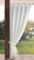 Eurofirany Garden Rideau Extérieur avec Onglet en Haut - 1 pc. Rideau Imperméable, Coupe-Vent, Fermeture Velcro, Rideau pour Pergola, Gazebo, Terrasse, Pavillon, 155x240 cm, Blanc