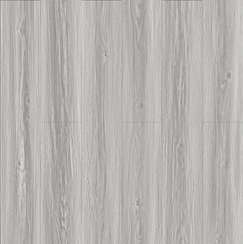 JOLIHOME Pelar y Pegar Baldosas de Suelo Efecto Tablones de Madera Vinilo Autoadhesivo Adhesivo para la Cocina Dormitorio Salón Resistente al Agua (Gris, 10 Unidades, 1,39 Sq.M)
