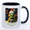Stickyworld exclusive Grinch Weihnachtstasse Ich hasse Morgen Menschen - lustige Kaffetasse - spülmaschinenfest 330 ml Keramik (schwarz)